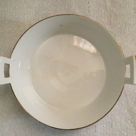 Hand painted Nippon small handled bowl dish candy nut dish rising sun mark - Picture 3 of 4